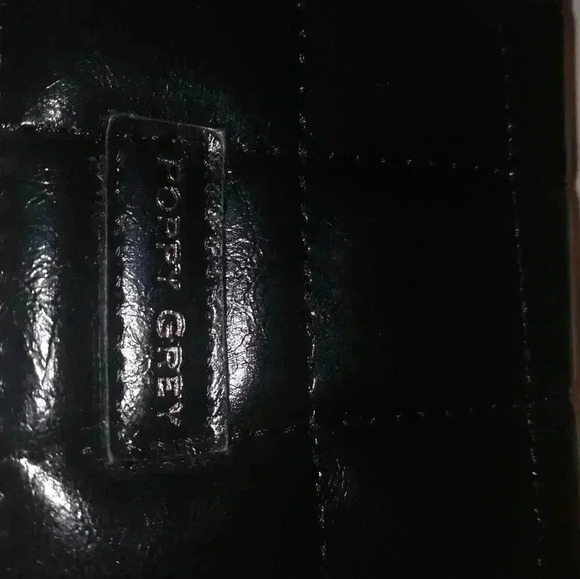 Poppy grey black quilted leather small wallet NWT - Picture 6 of 6